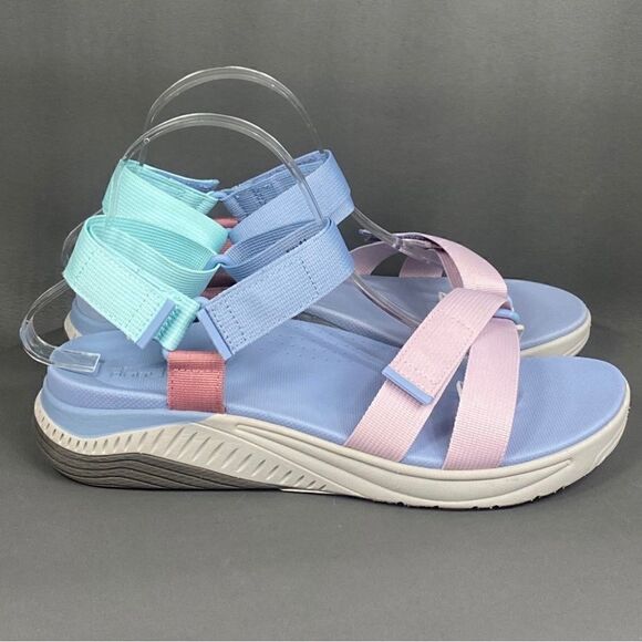 Dansko Racquel Sky Multi Webbing Sansals Womens size 10.5 (‘41’new without box) - Picture 1 of 9